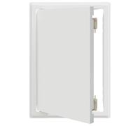 Trappe de Visite, Panneau d'accès Trappe de Révision Panneau d'Inspection Blanc 33 x 23 x 3 cm Acier