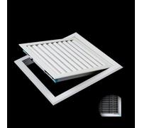 Trappe de Visite Panneau D'accès Ventilé avec Grille de Protection, Plaque de Protection à Rabat Ouvrant, Trappe de Grenier, Trappe D'inspection Coupe-feu, Porte D'accès au Vide Sanitaire(40x40cm/16x1