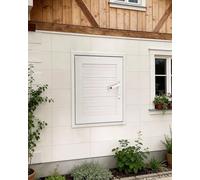 Trappe de Visite Panneau d'Accès Verrouillable avec Serrure à Clé, Trappe d'Inspection Charnière en Aluminium Texturé, Joint d'Étanchéité Silencieux(White,600x1200mm/24x47in)