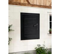 Trappe de Visite Panneau d'Accès Verrouillable avec Serrure à Clé, Trappe d'Inspection Charnière en Aluminium Texturé, Joint d'Étanchéité Silencieux(Black,450x600mm/18x24in)