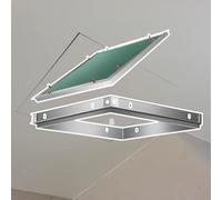 trappe de visite Panneau de porte d'accès à ouverture supérieure, trappe en plâtre avec cadre en aluminium étanche, porte d'inspection au plafond(W 35 CM L 35 CM)