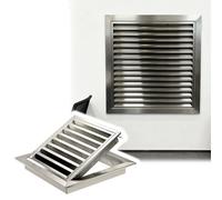 trappe de visite Panneau mur ventil plomberie amovible 30x45/40x60cm, Trappe inspection carrée louveré pour câblage électrique, Cache métal pour piwnice(15"x27"(38x69cm))