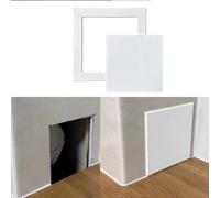 Trappe de Visite Petit Panneau D'accès Adhésif, Porte D'accès Légère en ABS Pour Câbles et Câblage, Cache-trou Mural Amovible Étanche, Installation Facile(White,250x250mm(9.8x9.8in))