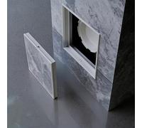 Trappe de Visite Petit Panneau D'accès de 120x120, 150x150 ou 200x200 mm, Cache-trou D'inspection Mural en PVC pour Carrelage et Bois, Facile à Installer(Gray,150x200mm (5.9x7.9in))