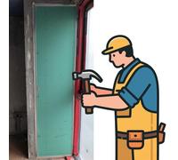 Trappe De Visite Placo Access Panel Door for Maintenance Worker, Wall/Ceiling Hatch Access Doors with Fastener, 12x24 16x20 16x24 18x24 Inspection Gate for Cable/Plumbing/Electricity/Heating(20x32