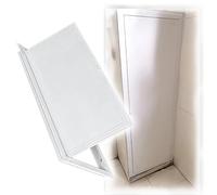 Trappe De Visite Placo Panneaux d'accès en alliage d'aluminium pour murs/plafonds, 55x55, 55x75, porte d'accès au grenier ouverte à traction blanche, 25x25 60x60(16x24in (400x600mm))