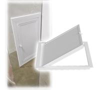 Trappe De Visite Placo Porte d'accès à commutateur rotatif à tête ronde, cadre en aluminium + panneau d'accès en acier galvanisé, trappes personnalisables(16x24in/400x600mm)