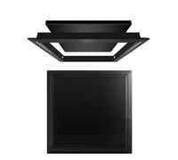 Trappe de Visite Plafond 150x150 200x200 300x300 400x400 500x500 MM, Cache Compteur Electrique Decoratif pour Compteur d'eau, Plafond, Baignoire, Boîtes à Fusibles(Noir,50 cm x 50 cm)