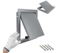 Trappe de Visite Plafond 200x200 300x300 400x400 mm, Porte Accès Métal Aimantée Push to Open, Cache Compteur Electrique Placo Grenier(Gray,250x250mm)