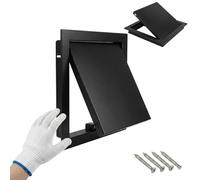 Trappe de Visite Plafond 200x200 300x300 400x400 mm, Porte Accès Métal Aimantée Push to Open, Cache Compteur Electrique Placo Grenier(Black,350x350mm)