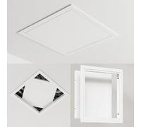 Trappe de Visite Plafond en Alliage d'Aluminium Modèle Amovible | Trappe de Visite Invisible pour Placo, Gaine Technique et Plomberie, Blanc(Blanc,35x65cm)