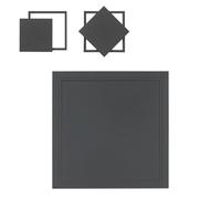 Trappe De Visite Plafond, Panneaux D'Accès Métallique Carré, Trappe De Visite Trappe De Vis Pour La Plomberie L'électricité, Pour Utilisation Au Plafond Uniquement(Black,40 * 40cm)