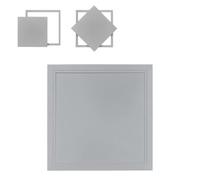 Trappe De Visite Plafond, Panneaux D'Accès Métallique Carré, Trappe De Visite Trappe De Vis Pour La Plomberie L'électricité, Pour Utilisation Au Plafond Uniquement(Grey,15 * 15cm)