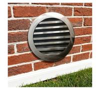 trappe de visite Plaque de couverture trou mur ronde acier inox 20/40/75cm, Trappe service combles louveré, Vent gable personnalisable pour sous-sol(35in (89cm))