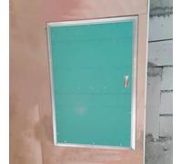 Trappe de Visite Porte D'accès au Grenier en Plaques de Plâtre avec Poignée, Grand Panneau D'accès Mural Encastré, Porte Dissimulée pour Plomberie, Trappe D'inspection Pouvant Être Peinte(30x70cm/12x2