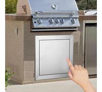 Trappe de Visite Porte D'accès Extérieure pour Barbecue en Acier Inoxydable 304, Panneau D'accès Magnétique avec Couvercle à Clic, Plaque de Trappe de Service pour Grenier(400x600mm/16x24in)