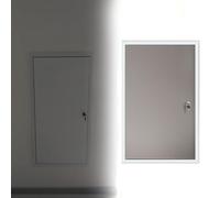 trappe de visite Porte d'accès intégrée avec panneau central en nid d'abeille pouvant être peint en gris, porte de révision de cadre en alliage(W 55 CM L 90 CM)