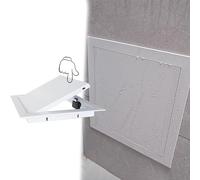 Trappe de Visite Porte D'accès Magnétique à Ouverture par Clic, Porte D'accès Facile au Vide Sanitaire sur Mesure, Cache-Trou Étanche pour Révision de Plomberie(White,25.4x45cm/10x17.7in)