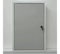 Trappe de Visite Porte D'accès Métallique avec Serrure, Porte D'accès 400 X 400 500 X 500 600 X 600 Mm Trappe Dissimulée, Porte D'inspection Murale pour Câblage de Compteur D'eau(Light Gray,16x16in(40