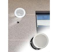 Trappe de Visite Porte D'inspection de Plomberie pour Grille D'aération Circulaire, Panneau D'accès Dissimulé pour Cuisine, Garage, Grenier, Plaque Volet Persienne à Peindre(Dia 350mm (14"))