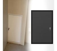 trappe de visite Portes d'accès de 25 45 65 85 cm de largeur avec serrure de sécurité à clé, panneau d'accès en alliage d'aluminium, port d'inspection(Black,W 45 CM L 90 CM)