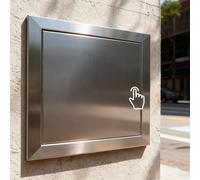 Trappe de Visite Portes de Cuisine Extérieures en Acier Inoxydable 304, Porte D'accès pour Barbecue, Trappe D'inspection de Plomberie Escamotable, Panneau D'accès pour Îlot Central(100x150mm(4x6in))