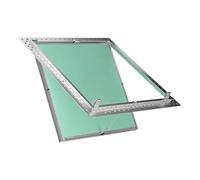 Trappe de Visite pour Placo, Cadre en Aluminium avec Plaque de Plâtre, Panneau d'Accès avec Fermeture par Pression et Câble de Sécurité(14x24in/36x61cm)