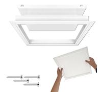 Trappe De Visite pour Plafond -Tirer pour Ouvrir, Trappe D'Acces Dissimulé Blanc, Porte De Trappe pour Grenier, Mur Et Accès De Plomberie De Ventilation, Facile À Installer(8x22in/20.3x55.9cm)