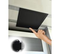 Trappe de Visite Pousser pour Ouvrir Panneau d'Accès au Grenier en Placoplâtre Plafond, Loquet Tactile Caché Espace de Rangement Couverture d'Inspection à Ressort(Black,9x12in/229x305mm)