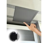 Trappe de Visite Pousser pour Ouvrir Panneau d'Accès au Grenier en Placoplâtre Plafond, Loquet Tactile Caché Espace de Rangement Couverture d'Inspection à Ressort(Gray,8x11in/203x279mm)