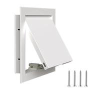 Trappe de Visite Rectangulaire en Aluminium, Porte D'accès Magnétique pour Plaques de Plâtre, Trappe de Visite Couvercle de Panneau D'accès Plafond/Mur, pour Murs Sans Joint(White,20x30cm)