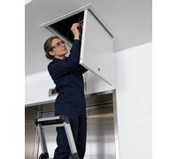 Trappe de Visite Trapelle de Révision pour l’Inspection Plafond avec Verrou et Clé, Panneau d’Accès aux Combles Câblage en Conduit, Couverture pour Espace Rampement(16x22in (40x55cm))