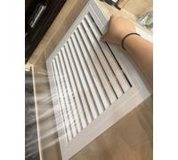 Trappe de Visite Trappe D'accès à Persiennes avec Filtre, Panneau D'inspection Métallique pour Abri de Plomberie, Couvercle D'ouverture, Ouverture Par Pression(60x80cm/24"x32")