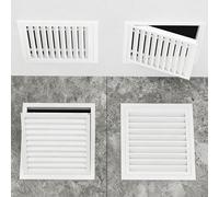 Trappe de Visite Trappe D'accès avec Volet D'aération, Cache-Trou D'accès à Grille Persienne, Trappe de Visite Rectangulaire en Aluminium, Trappe d'Acces Blanc pour Cloison Sèche(9.8x12in(25x30) cm)