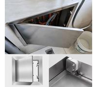 Trappe de Visite Trappe D'accès Étanche pour Sol, Plafond ou Mur, Portes de Cuisine D'extérieur en Inox avec Loquet à Pression, Porte D'accès pour Îlot ou Placard