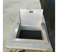 Trappe de Visite Trappe D'accès Extérieure en INOX 304, Panneau D'inspection de Plomberie avec Loquet Métallique, Portes Universelles pour Îlot de Cuisine et Barbecue(55x45cm (21.7x17.7in))