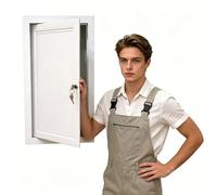 Trappe de Visite Trappe D'accès pour Plomberie et Électricité, Trappe de Grenier Verrouillable 90 80 70 60 50 45 40 30 25 cm, Trappe de Service en Métal Blanc pour Mur et Plafond(14x18in(350x450mm))