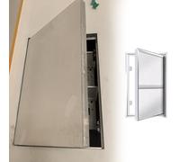 Trappe de Visite Trappe de Grenier Escamotable pour Plaque Plâtre, Couverture Trou d'Accès à Verrouillage par Pression pour Centre Commercial, Panneau Révision(22x22in/550x550mm)