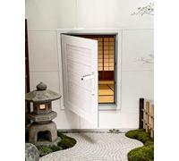 Trappe de Visite Trappe de Panneau d‘Accès Texturée Verrouillable, Porte Service d’Inspection Plomberie à Revêtement Poudre, Révision pour Cuisine(White,450x500mm/18x20in)