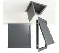 Trappe De Visite Verrouillable Pour Cloison Sèche 30 × 30, 40 × 40, 50 × 50cm Panneau D'accès, Cache Pour Ouverture Murale, Panneau Galvanisé Et Cadre En Aluminium(Grey,40x55cm)