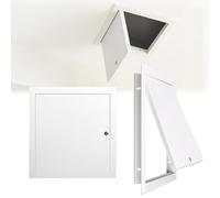 Trappe De Visite Verrouillable Pour Cloison Sèche 30 × 30, 40 × 40, 50 × 50cm Panneau D'accès, Cache Pour Ouverture Murale, Panneau Galvanisé Et Cadre En Aluminium(White,30x60cm)