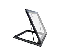 Trappe d'entretien de toiture extérieure vitrée, fenêtre d'éclairage et de Ventilation de sous-Sol, Couvercle de Trappe de fenêtre de Toit, Couvercle de puits de lumière à Cadre en Alliage d