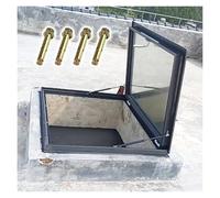 Trappe d'évacuation de toit avec vérin à gaz et poignée de loquet pour fenêtres de toit de grenier et sous-sol