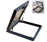 Trappe d'évasion pour puits de toit 80 x 80 cm - Éclairage souterrain pour une lumière naturelle et une ventilation - Solution parfaite pour une vue imprenable et de l'air frais dans votre maison