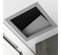 Trappe D'inspection 150 X 150 MM 300 X 300 MM 500 X 500 MM, Porte De Service De Plomberie, Couvercle De Trappe De Révision Métallique, Convient Aux Plafonds Et Aux Plafonds Suspendus(Grey,25 * 25cm)