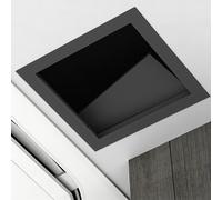 Trappe D'inspection 150 X 150 MM 300 X 300 MM 500 X 500 MM, Porte De Service De Plomberie, Couvercle De Trappe De Révision Métallique, Convient Aux Plafonds Et Aux Plafonds Suspendus(Black,30 * 30cm)