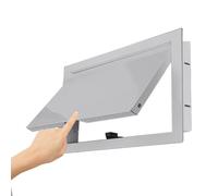 Trappe d'inspection de grenier en métal avec loquet tactile, panneau d'accès mural pour câbles de plomberie cachés, couverture rectangulaire de porte de service de cloison sèche