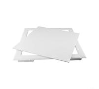 Trappe d'inspection en ABS pour plafonds - Panneau d'accès avec mécanisme push-to-open - Intégration sans couture au plafond, 250 x 250 mm à 400 x 400 mm (blanc) (400 x 400 mm)