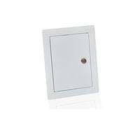 Trappe d'inspection en tôle d'acier - Blanc - 20 x 30 cm - Avec serrure