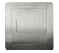 Haco Trappe d'inspection NDE 200 x 200 mm Acier inoxydable brossé Cadre d'encastrement